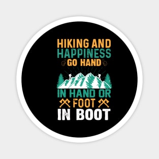 Hiking and happiness go hand Magnet